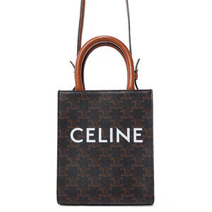 Celine Triomphe Canvas Vertical Cabas Bag